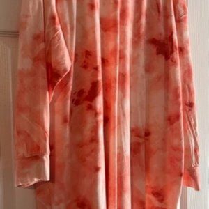 Long sleeve tie-dye dress